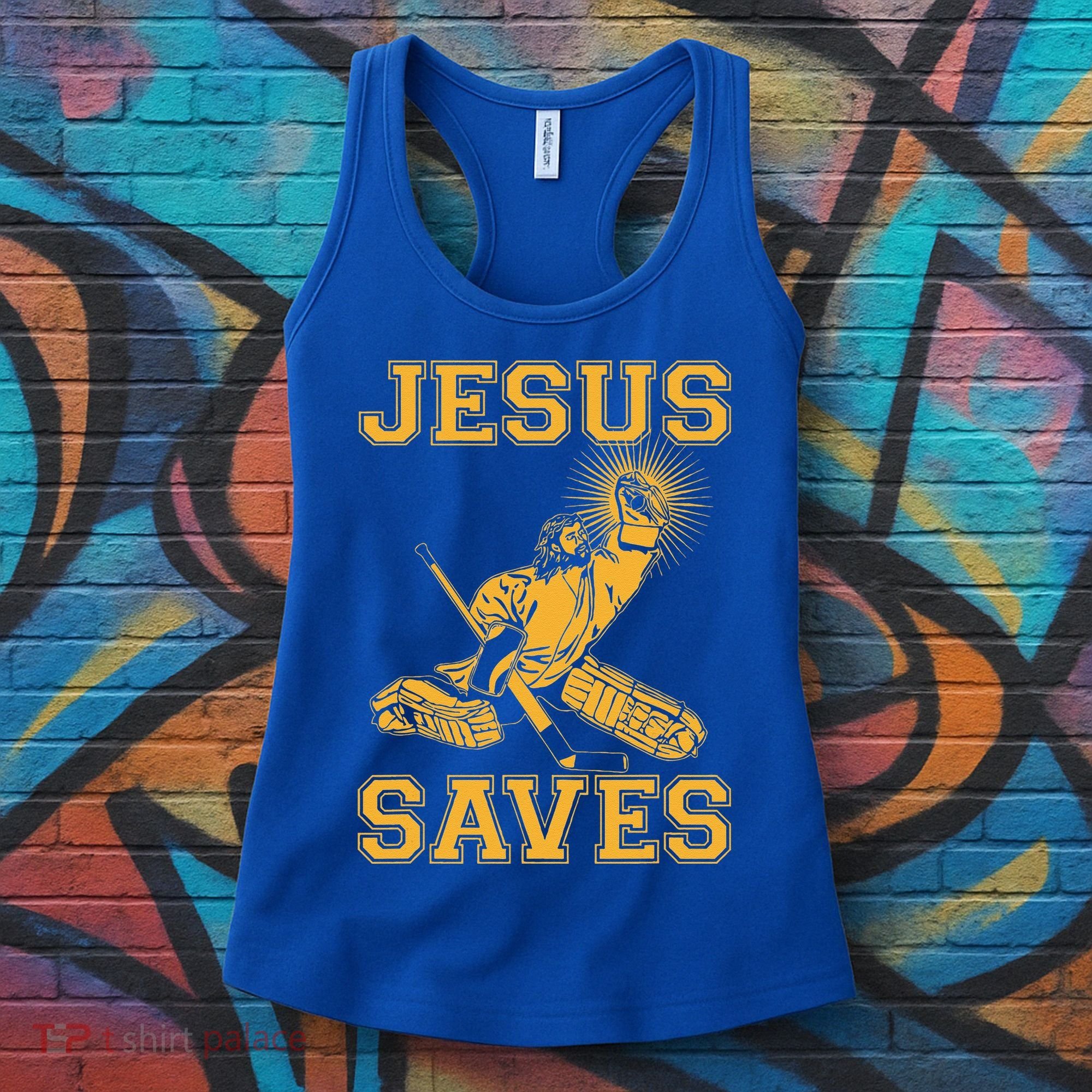 Jesus Saves Hockey Women's Tank Top