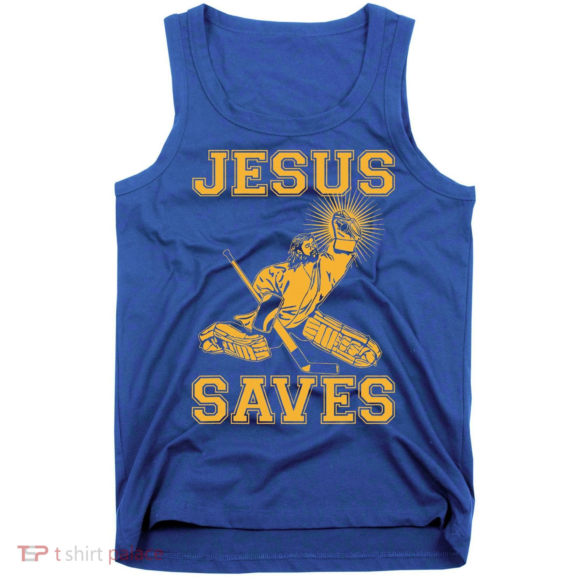 Jesus Saves Hockey Tank Top