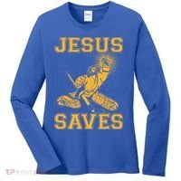 Jesus Saves Hockey Women's Long Sleeve Shirt thumb 0