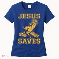 Jesus Saves Hockey Women's T-Shirt thumb 0