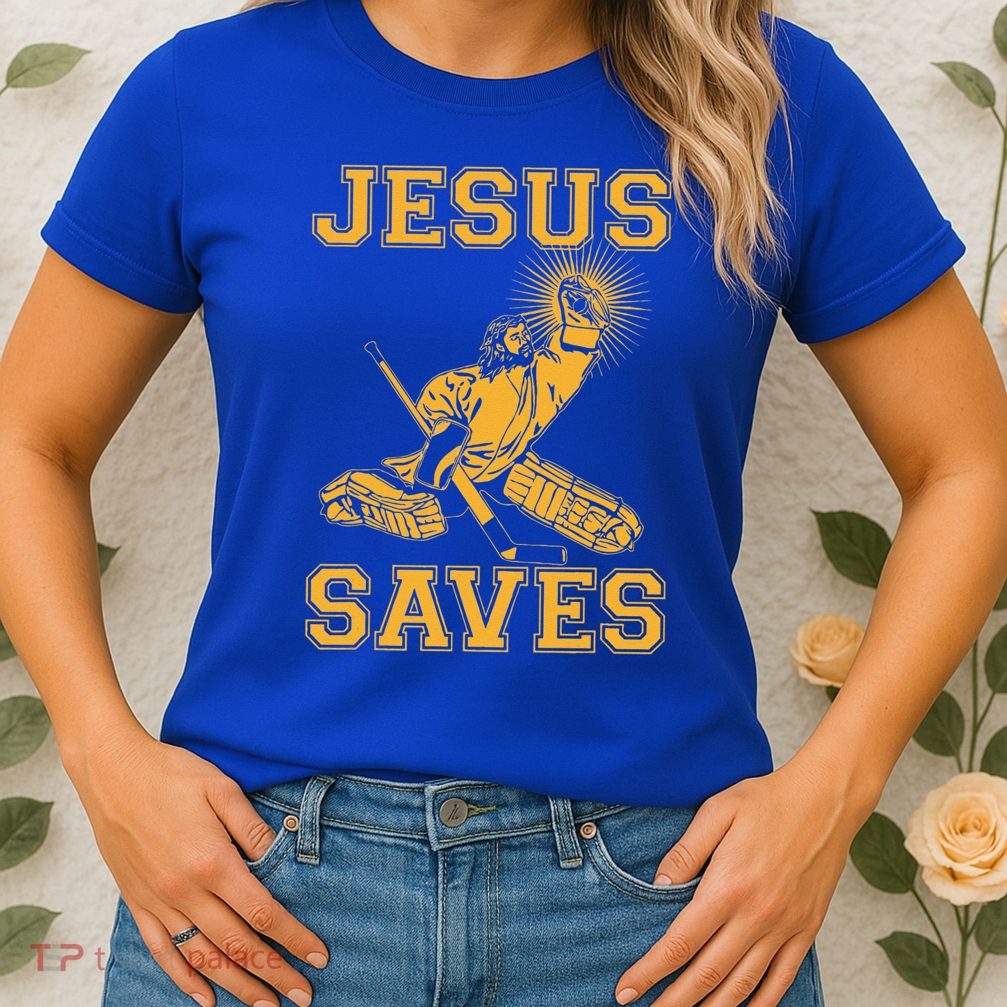 Jesus Saves Hockey Women's T-Shirt