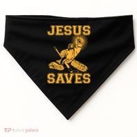 Jesus Saves Hockey USA-Made Doggie Bandana thumb 0