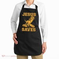 Jesus Saves Hockey Apron thumb 2