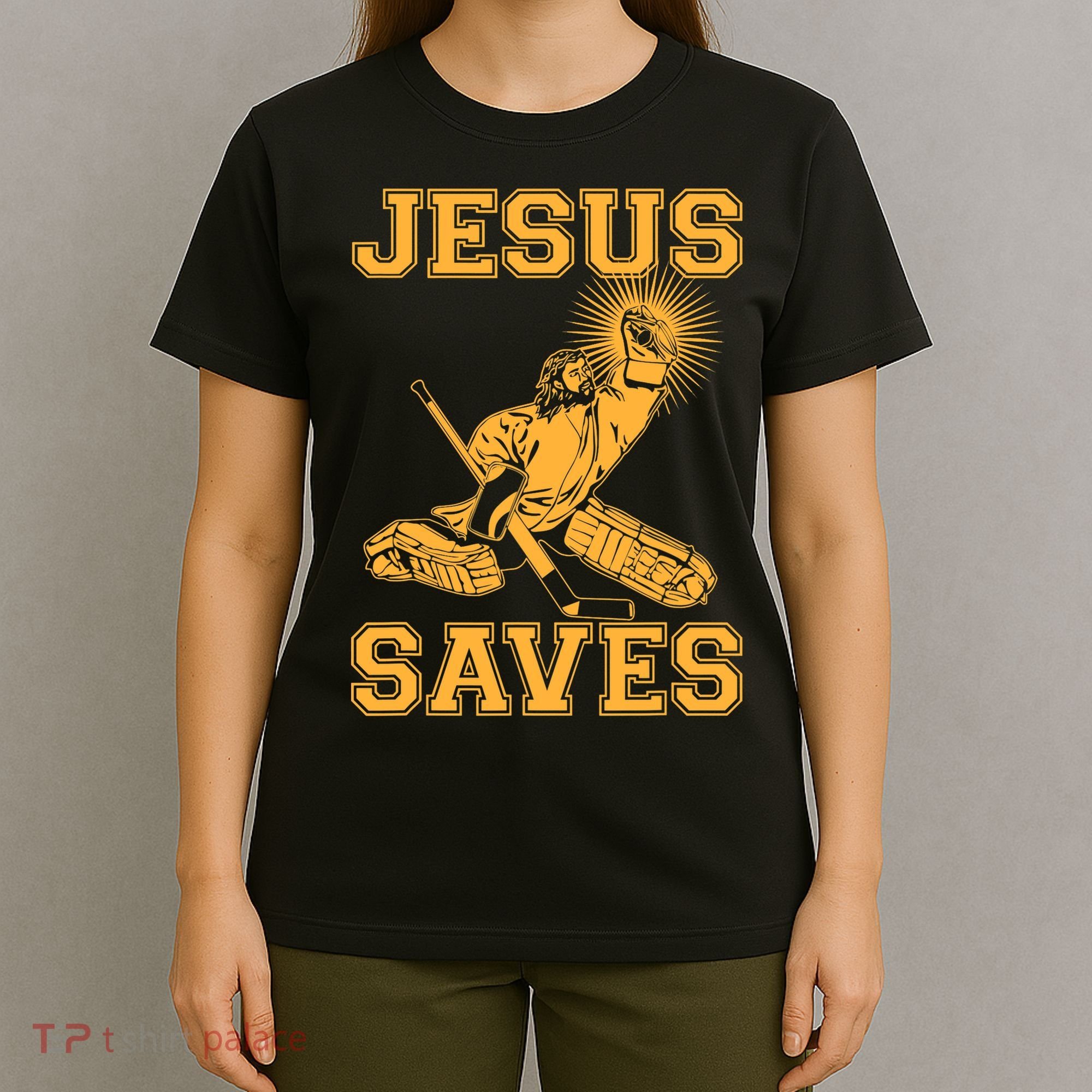 Jesus Saves Hockey T-Shirt
