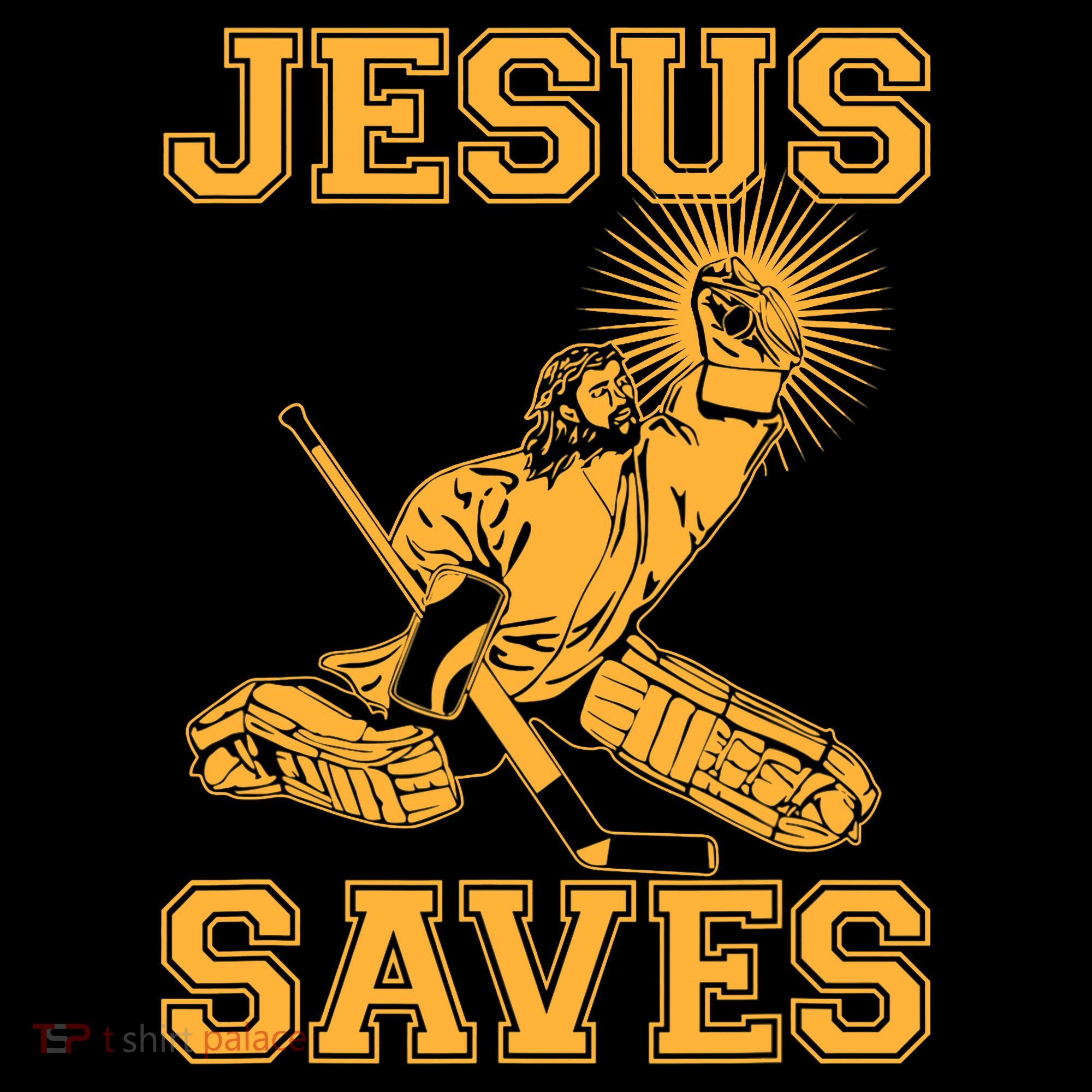 Jesus Saves Hockey Women's Hoodie