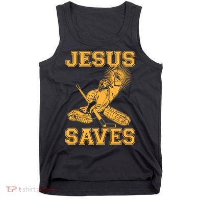 Jesus Saves Hockey Tank Top