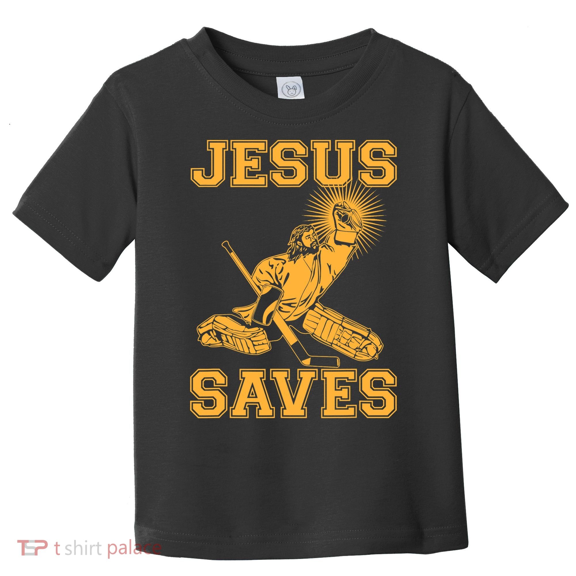 Jesus Saves Hockey Toddler T-Shirt