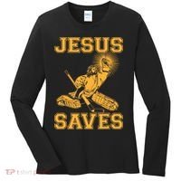 Jesus Saves Hockey Women's Long Sleeve Shirt thumb 0