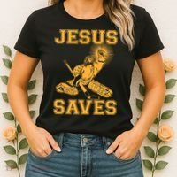Jesus Saves Hockey Women's T-Shirt thumb 2