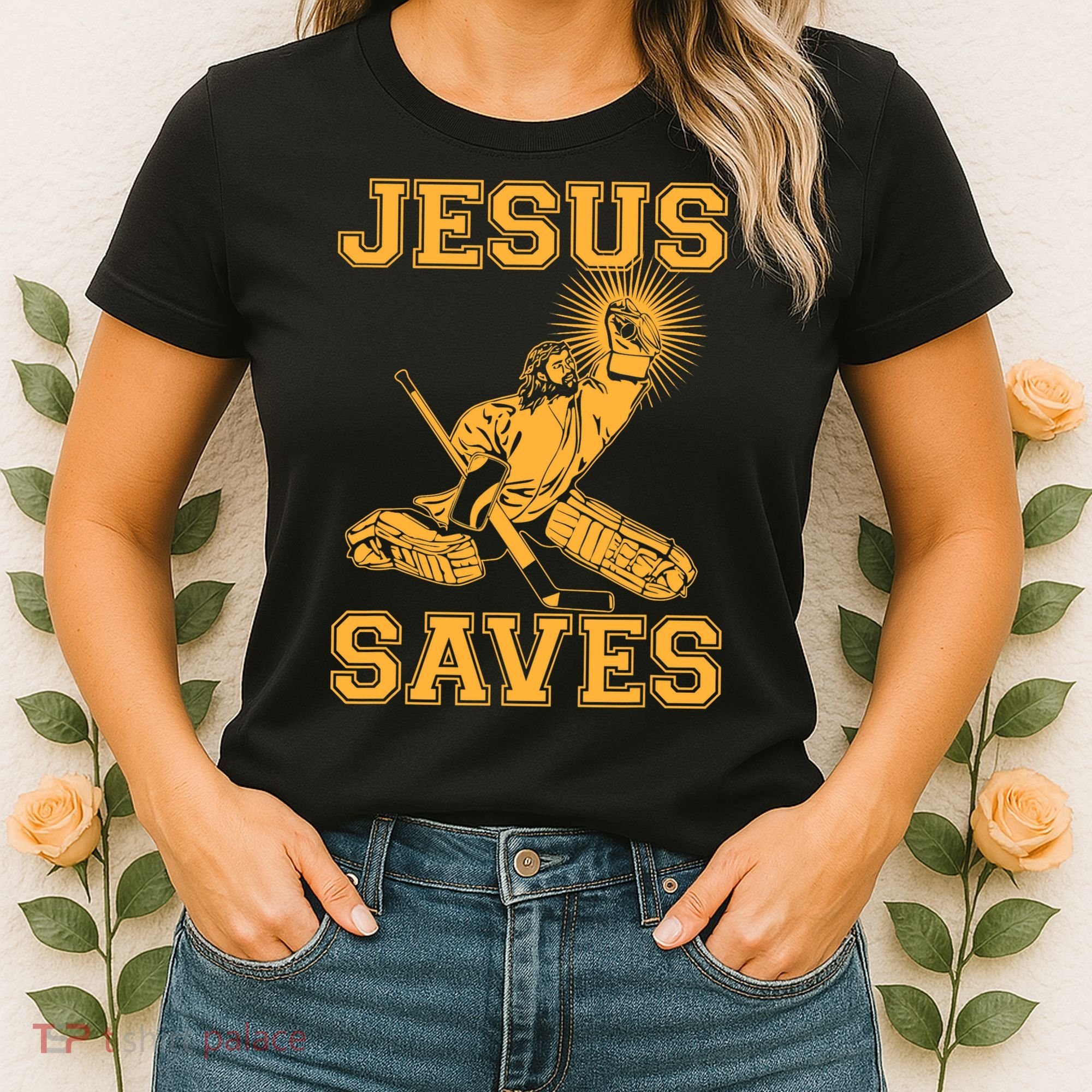 Jesus Saves Hockey Women's T-Shirt