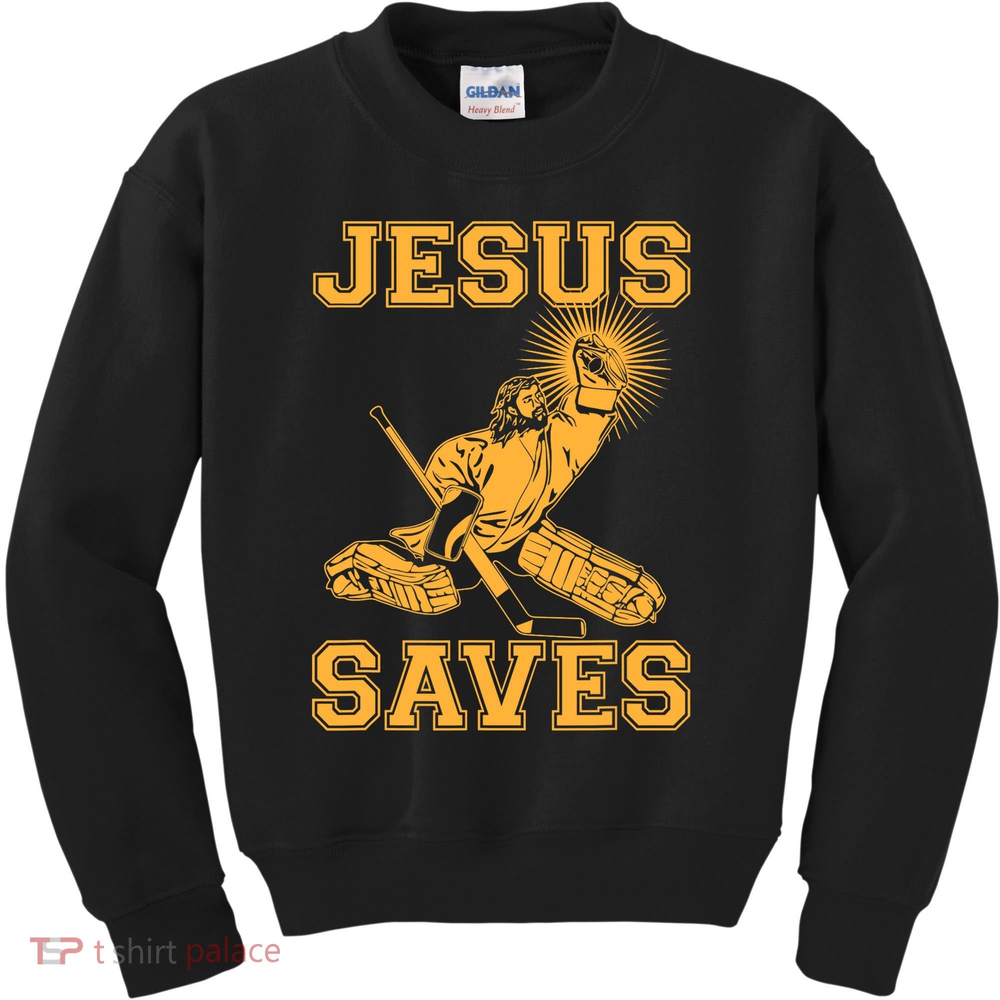 Jesus Saves Hockey Kids Sweatshirt