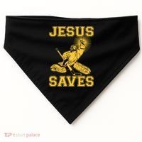Jesus Saves Hockey USA-Made Doggie Bandana thumb 0