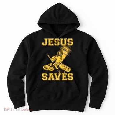 Jesus Saves Hockey Hoodie