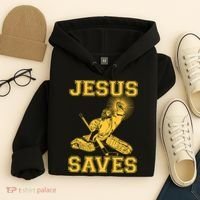 Jesus Saves Hockey Hoodie thumb 4