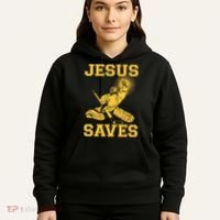 Jesus Saves Hockey Hoodie thumb 5