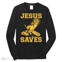 Jesus Saves Hockey Long Sleeve Shirt thumb 0