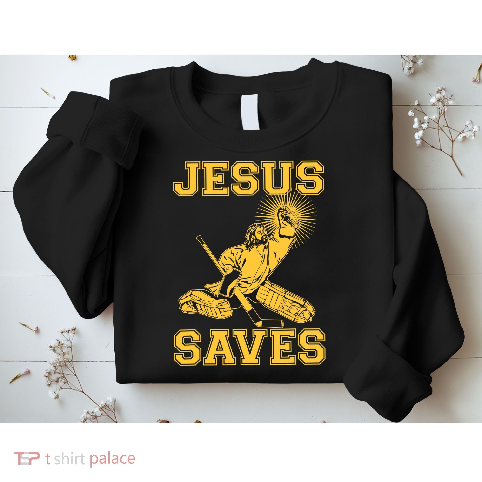 Jesus Saves Hockey Sweatshirt