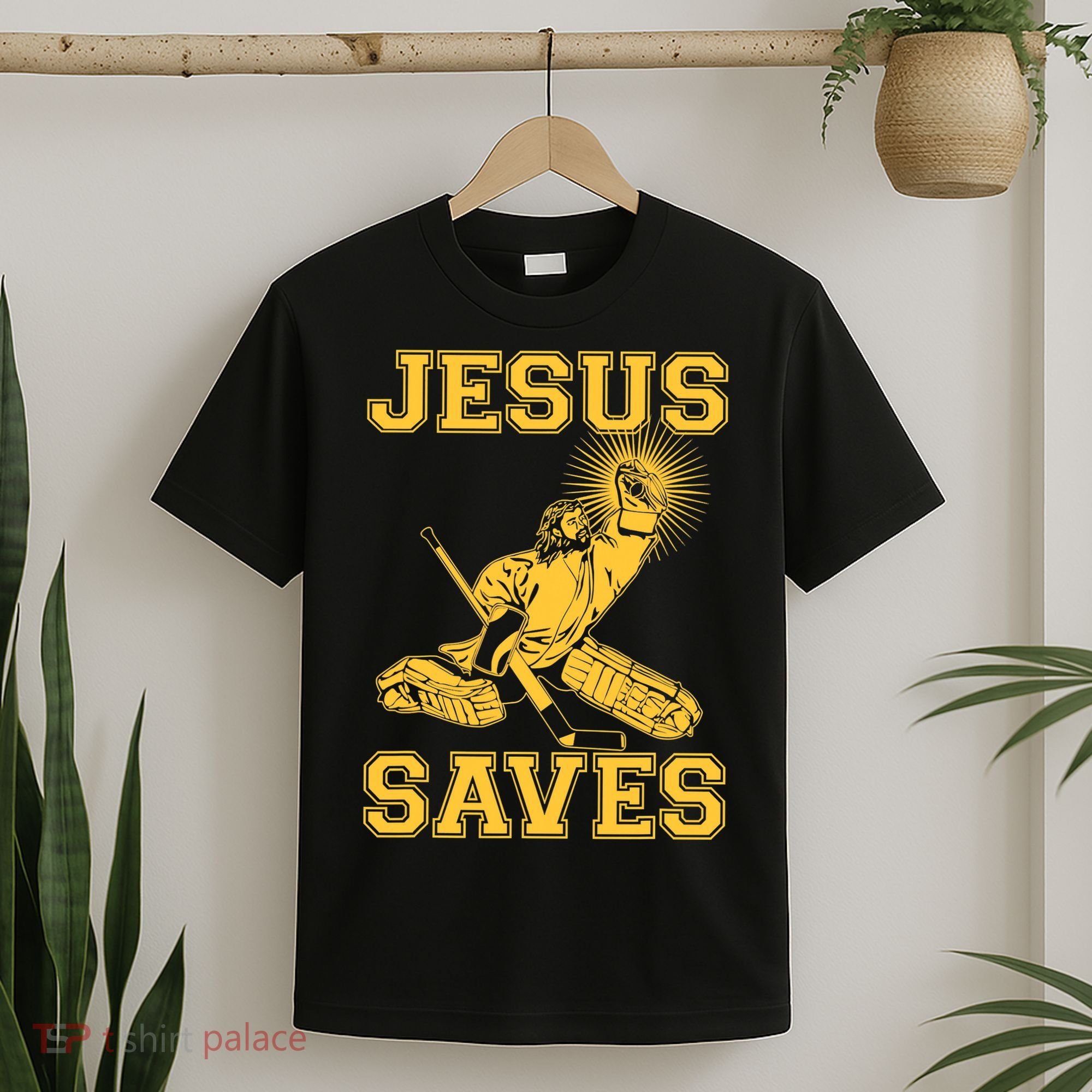 Jesus Saves Hockey T-Shirt