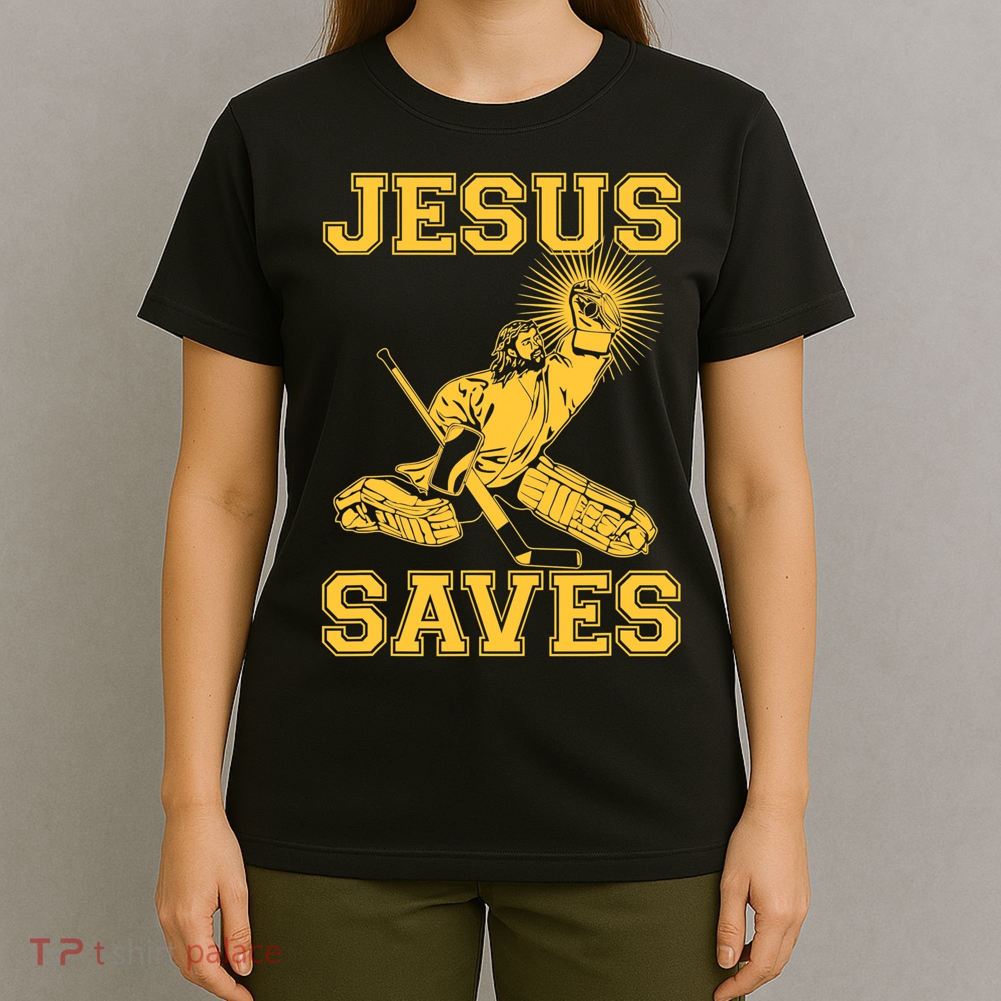 Jesus Saves Hockey T-Shirt