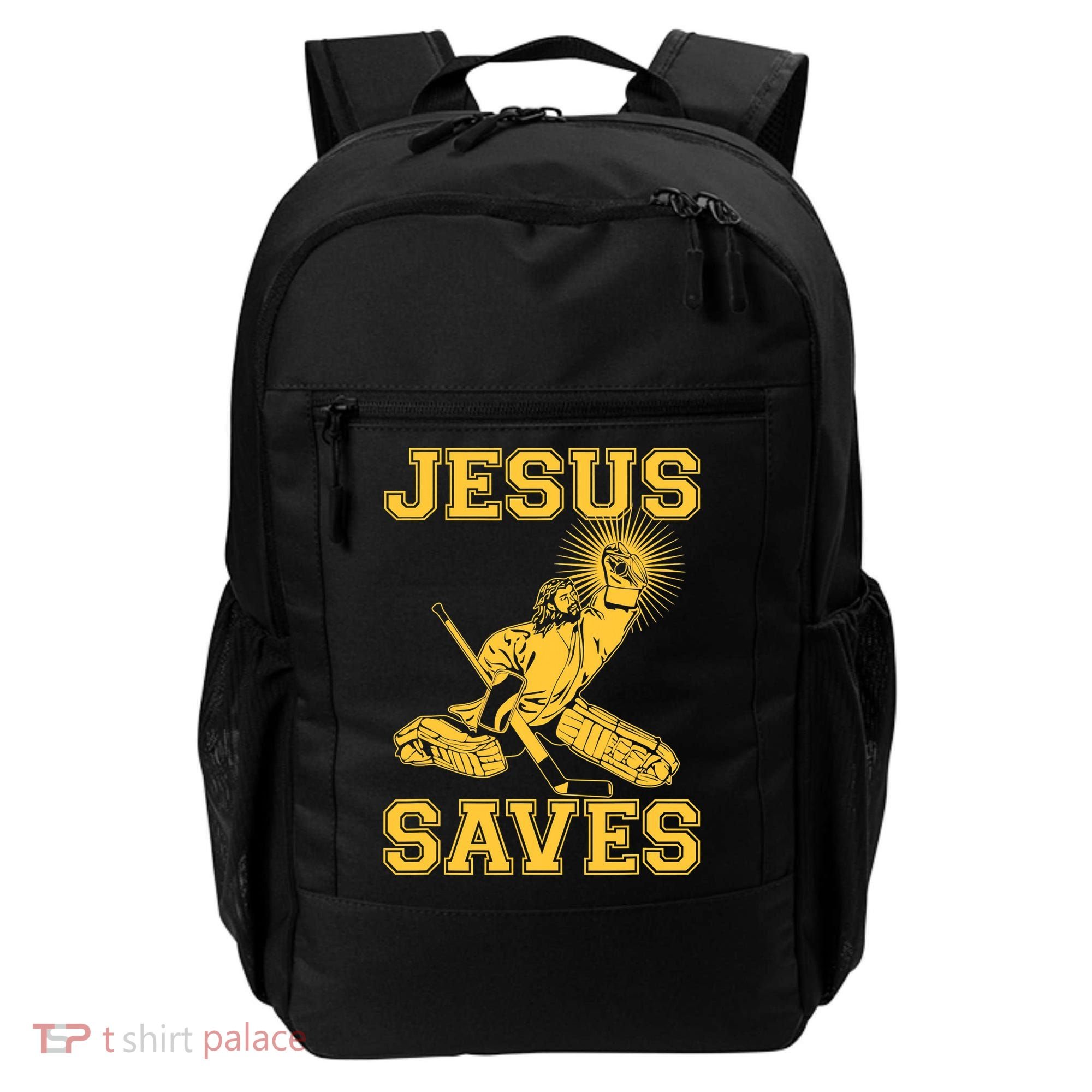 Jesus Saves Hockey Backpack