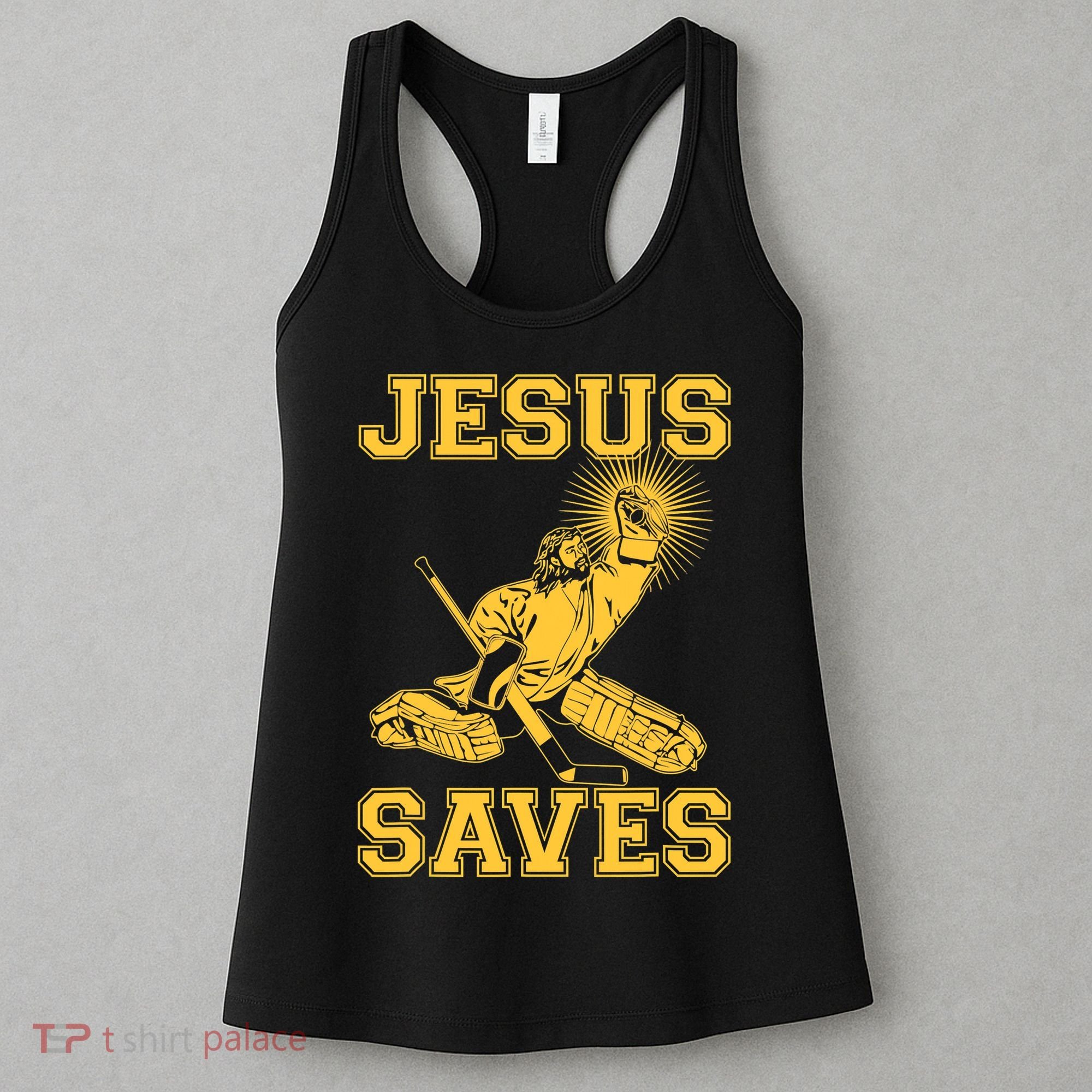 Jesus Saves Hockey Women's Tank Top