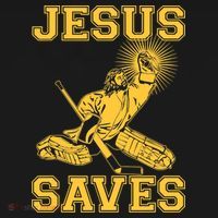 Jesus Saves Hockey Baby Bodysuit thumb 2