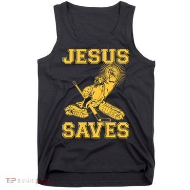 Jesus Saves Hockey Tank Top