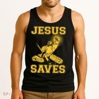 Jesus Saves Hockey Tank Top thumb 3