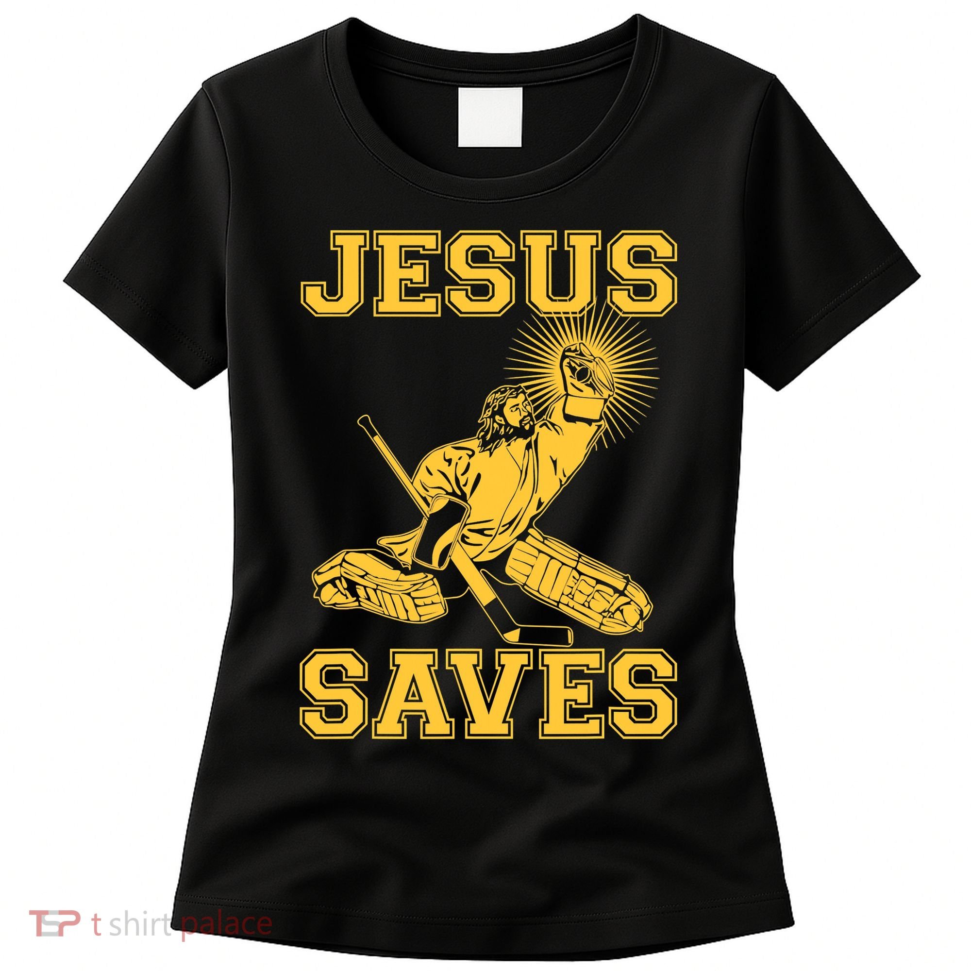 Jesus Saves Hockey Women's T-Shirt