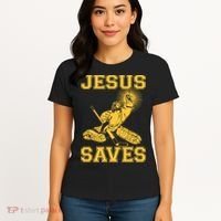 Jesus Saves Hockey Women's T-Shirt thumb 4