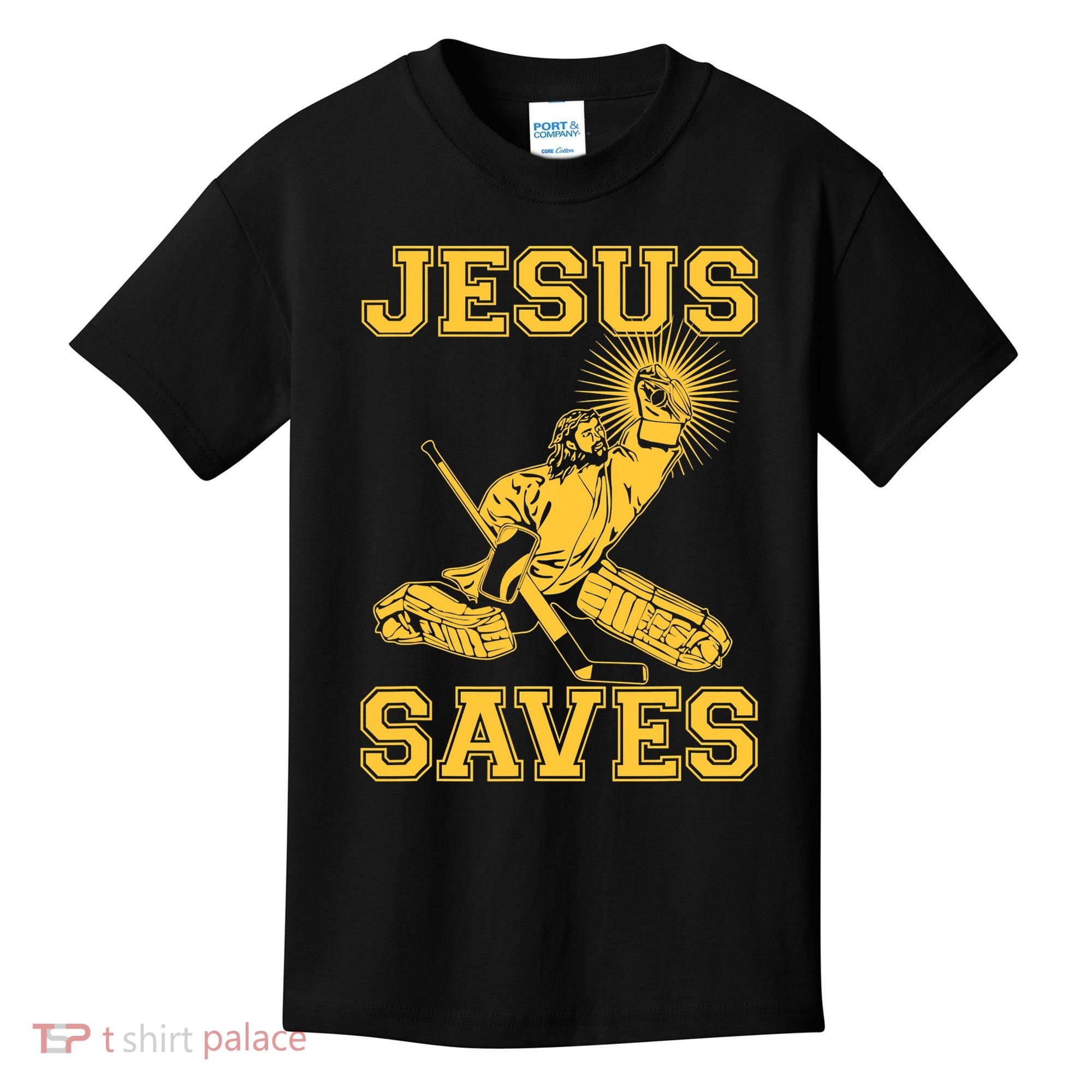 Jesus Saves Hockey Kids T-Shirt