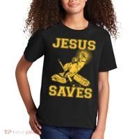 Jesus Saves Hockey Kids T-Shirt thumb 2