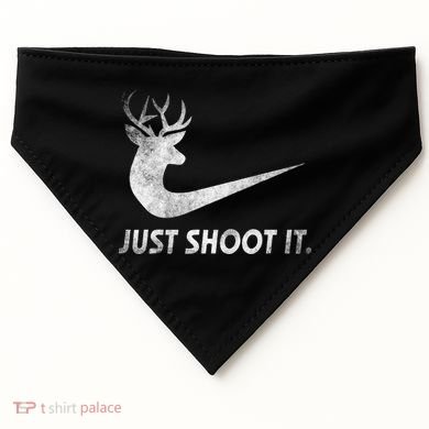 Just Shoot It Funny Deer Hunting USA-Made Doggie Bandana