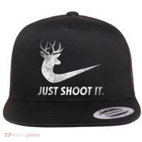 Just Shoot It Funny Deer Hunting Flat Bill Trucker Hat thumb 0