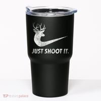 Just Shoot It Funny Deer Hunting Tumbler thumb 0