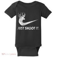 Just Shoot It Funny Deer Hunting Baby Bodysuit thumb 0