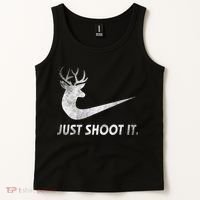 Just Shoot It Funny Deer Hunting Tank Top thumb 2