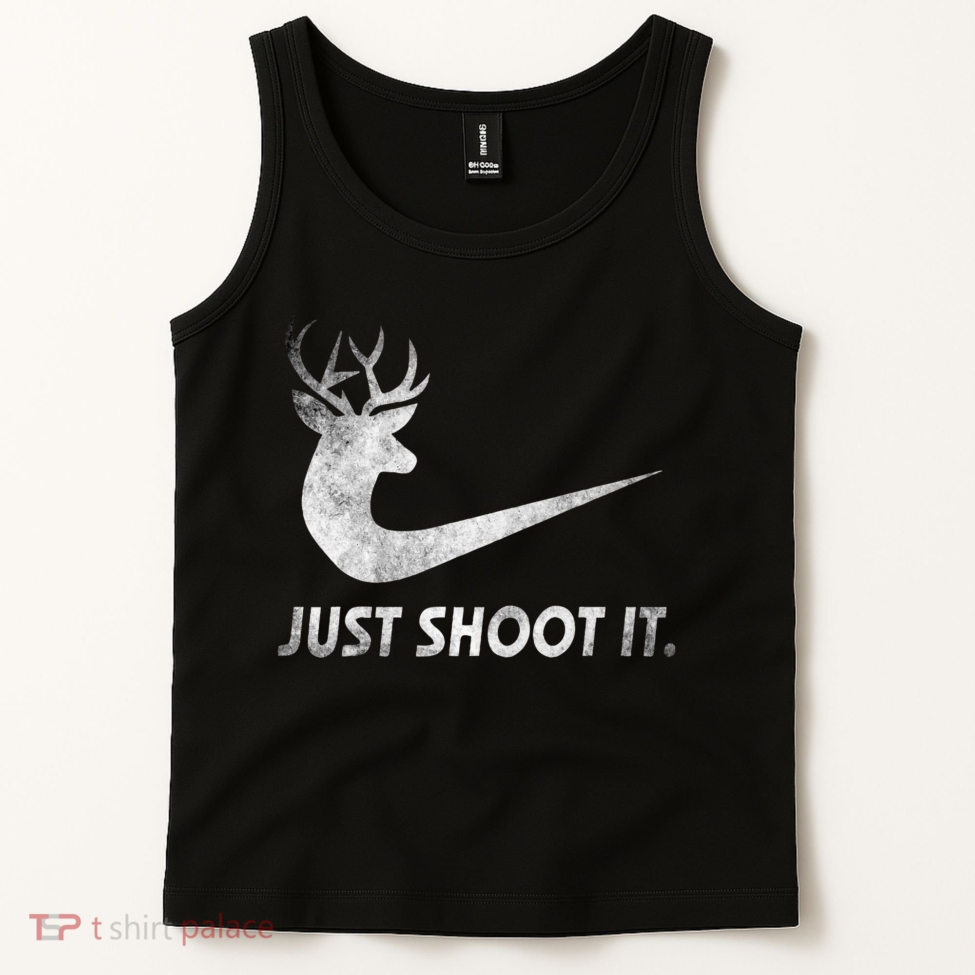 Just Shoot It Funny Deer Hunting Tank Top