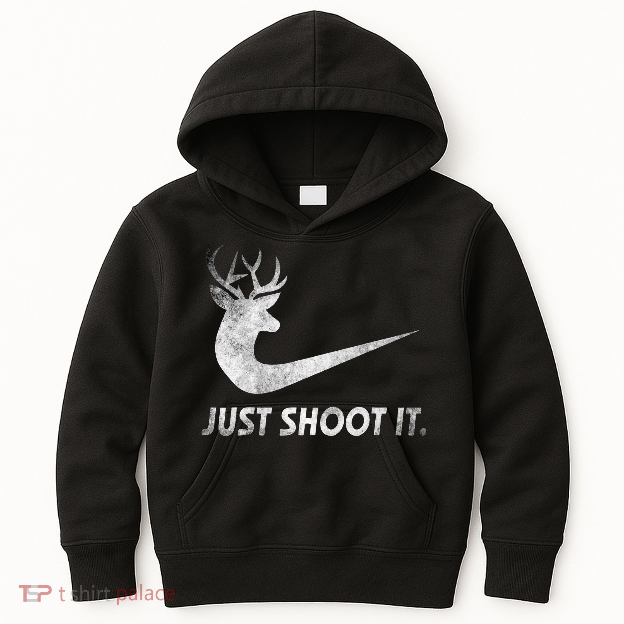 Just Shoot It Funny Deer Hunting Kids Hoodie