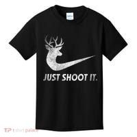 Just Shoot It Funny Deer Hunting Kids T-Shirt thumb 0