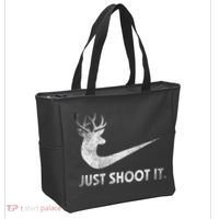 Just Shoot It Funny Deer Hunting Tote Bag thumb 2