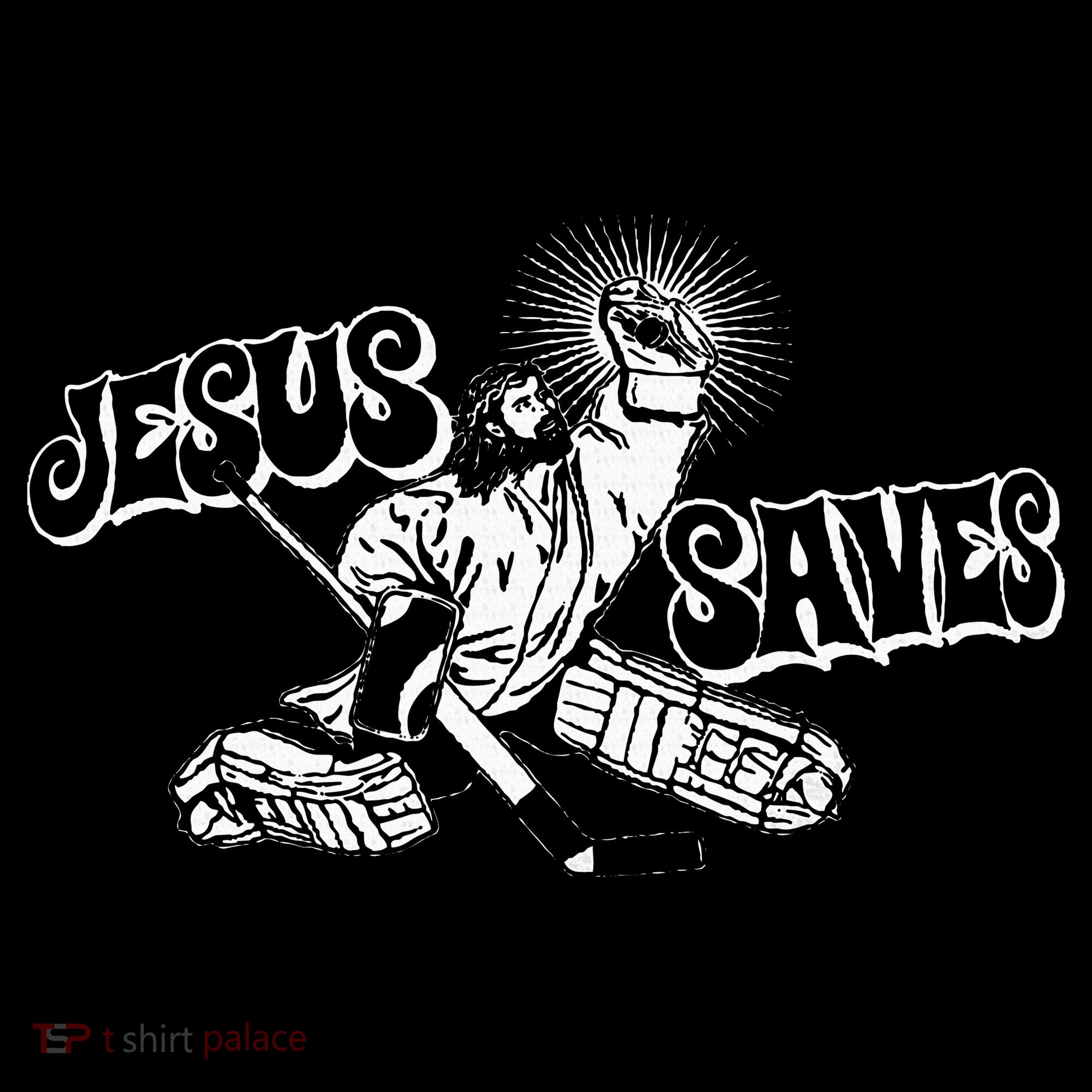 Jesus Saves Ice Hockey Hoodie