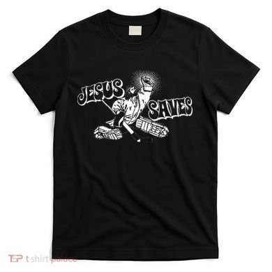 Jesus Saves Ice Hockey T-Shirt