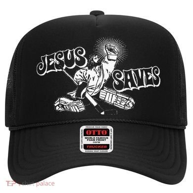Jesus Saves Ice Hockey Hat