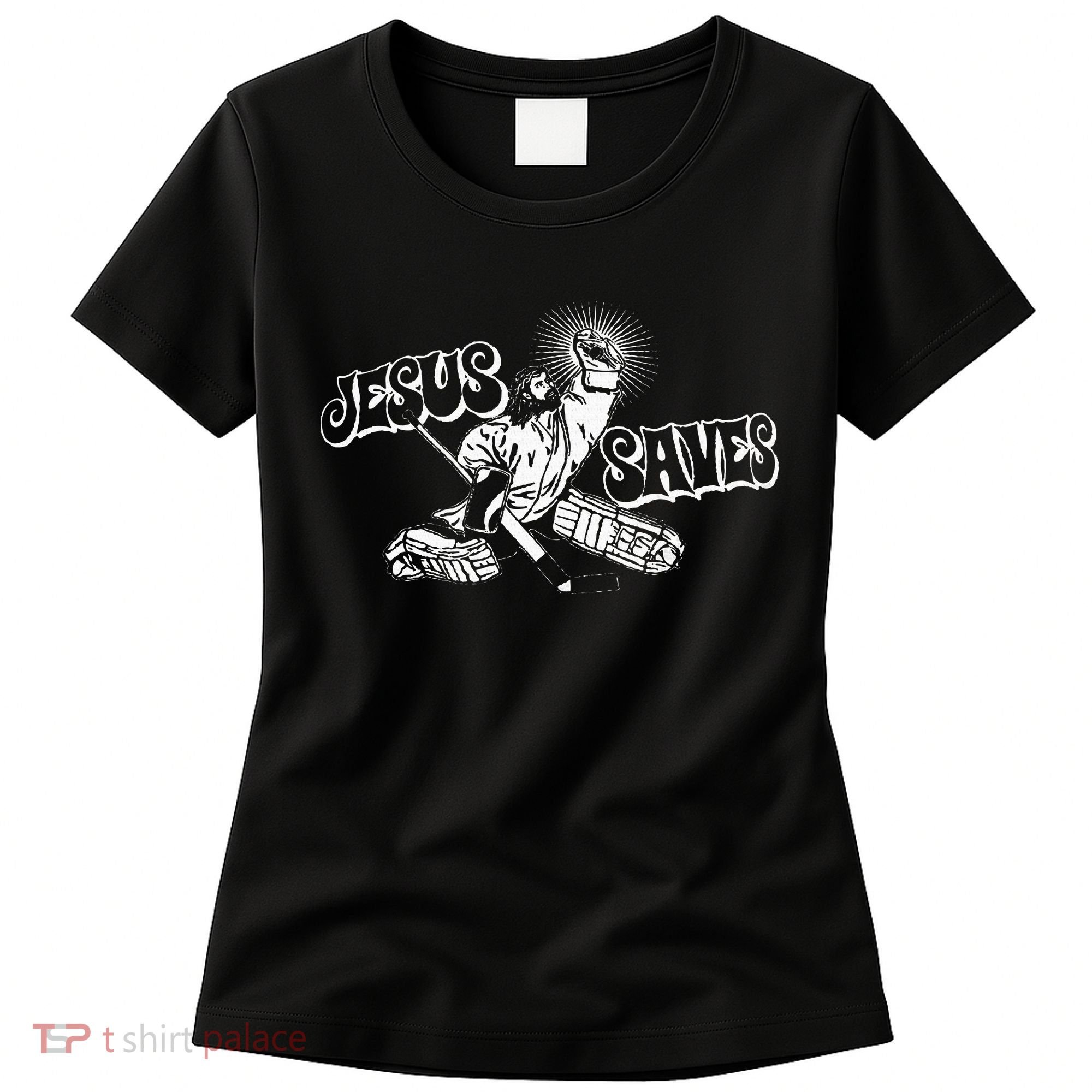 Jesus Saves Ice Hockey Women's T-Shirt