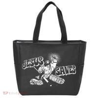 Jesus Saves Ice Hockey Tote Bag thumb 0
