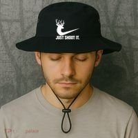 Just Shoot It Funny Deer Hunting Xmas HunterS Humor Gift Bucket Hat thumb 2