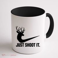 Just Shoot It Funny Deer Hunting Xmas HunterS Humor Gift Coffee Mug thumb 1