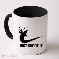 Just Shoot It Funny Deer Hunting Xmas HunterS Humor Gift Coffee Mug thumb 0