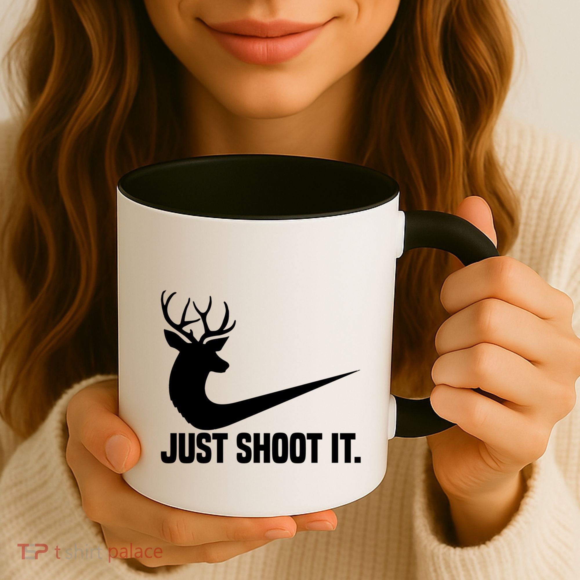 Just Shoot It Funny Deer Hunting Xmas HunterS Humor Gift Coffee Mug
